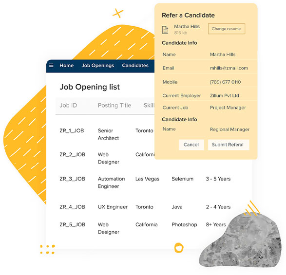 Job opening list